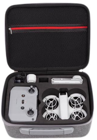 DJYILUF Tasche Portable Handtasche Tragetasche für DJI Neo,Hard Eva Travel wasserdichte Tragetasche Passend für DJI Neo mit RC-N3 Aufbewahrung Drohne Zubehör (Grau)