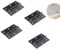 Vokowin 2 Pairs 3 Inch (75mm) Matt Black Ball Bearing Hinges, Steel Door Hinge for Wooden Doors for Residential and Commercial Buildings (K465-4)