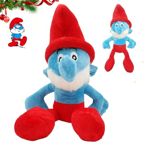 Schlümpfe Plüschtier, Plüschfigur Schlümpfe, Smurfs Plüschtier, Anime Cartoon Schlümpfe Plüschtier, Schlümpfe Plüsch Spielzeug, Schlümpfe Kuscheltier, für Jungen und Mädchen Geburtstage, Weihnachten