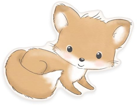 Herding babybest Konturenkissen Fuchs, ca. 36 x 27 cm, Polyester, Formkissen