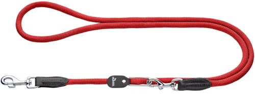 HUNTER Vario-Hundeleine Freestyle, Farbe: dunkelgrün, stufenlos verstellbare Länge, Robustes & griffiges Tau, wetterfest & pflegeleicht, perfekt für Alltag & Training, Größe: 8/260