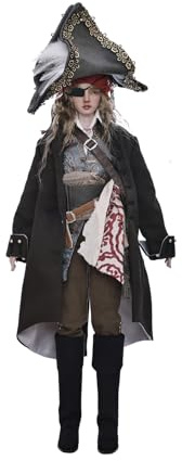 Oueneifs Helios Bjd Puppe 1/4 Mittelalter Seekrieger Pirat Captain Hook Full Set Harz Spielzeug für 15+ Jahre alt