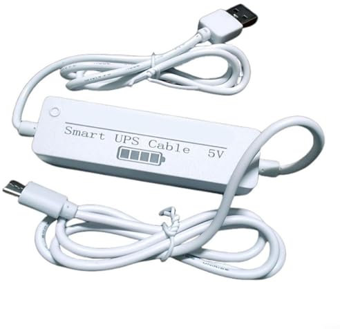 BlissfulAbode USV-Backup-Batterie, 5 V, unterbrechungsfreie Stromversorgung für Kamera-Netzadapter, Sicherheitsüberwachung, Dauerbetrieb, 800 mAh/1200 mAh/1800 mAh (1800 mAh)