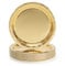 PARTY GO 50 Pcs 9 Paper Plates for Dinner and Dessert Disposable Plates Party Supplies Pack for Graduation Holiday Wedding Birthday Party Baby Shower Decorations Gold