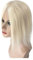 Haarteil Frauen Clips in Haar-Toppern, weiches Kopfgefühl, 10 Zoll, Echthaar-Topper for Frauen Haar Extensions(Platinum Blonde)