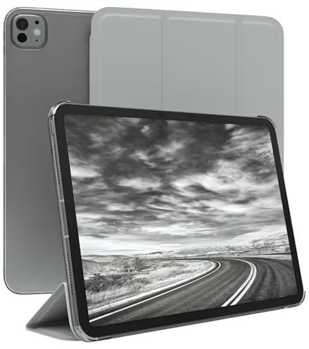 EAZY CASE - Schutzhülle für iPad Pro 11 (2025) Hülle 11 Zoll Smart Cover Tablet Case Smartcase zum Aufstellen Klapphülle mit Standfunktion Sleep Wake Up Funktion Tasche Kunstleder Etui Grau