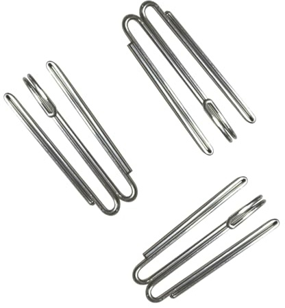 NUANJUYU Confezione da 60 Ganci per Tende in Metallo Resistente antiruggine - Ganci con Volant per Pieghe e pinzette, Ganci per Tende Resistenti per finestre e Porte, casa e Hotel