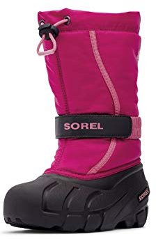 Sorel Flurry Boot, Stivali Invernali, Unisex - Bambini e ragazzi, Deep Blush/Tropic Pink 2023, 26 EU
