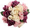 Famibay Fiori Artificiali Rose 18pcs Rose Finte Rosa e Fucsia Bouquet Fiori Seta per Matrimonio Mazzi di Fiore Fai Da Te Composizione Floreale Centrotavola Festa Giardino Casa San Valentino