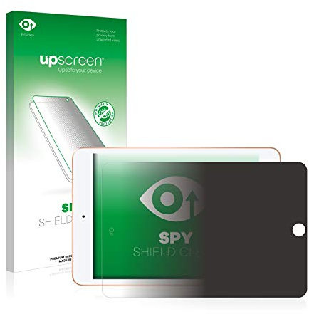 upscreen Anti-Spy Blickschutzfolie für Apple iPad Mini 5 2019 (im Querformat, 5. Gen.) Made in Germany, Privacy Displayschutz-Folie [Blaulichtfilter]