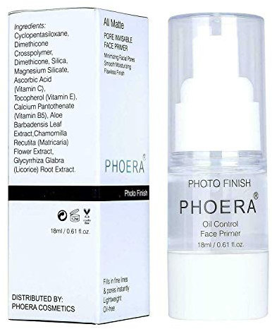 AQUAPURITY – Phoera Grundierung, mattes Finish, Gesichts-Make-up, Porenfüller, Grundierung, Ölkontrolle, volle Abdeckung, Make-up, Basis, Concealer, langanhaltend, makellose Poren, Minimizer, flüssig,