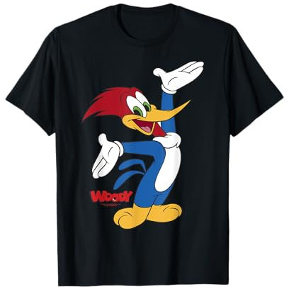 Woody Woodpecker Full Body Logo Portrait T-Shirt