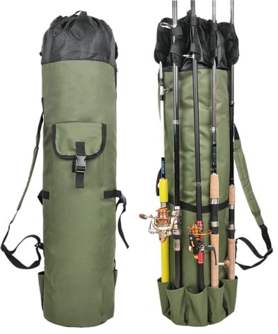 Angelrute Tasche Angeltasche Rod Case Angelkoffer Angelrute Aufbewahrungsbeutel Angelausrüstung Organizer Reise Tasche