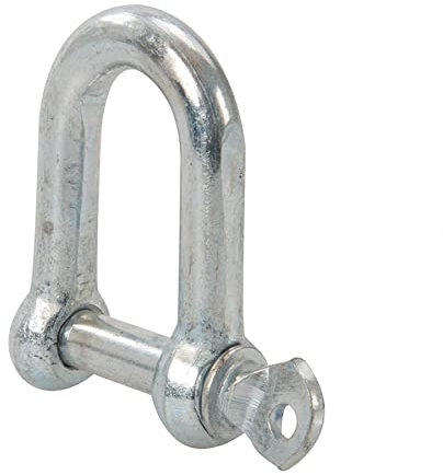 Dapetz ® Anneau de manille en D galvanisé commercial M12 – 1 pièce