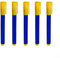 Lot de 5 stylos faux faux billets forgés