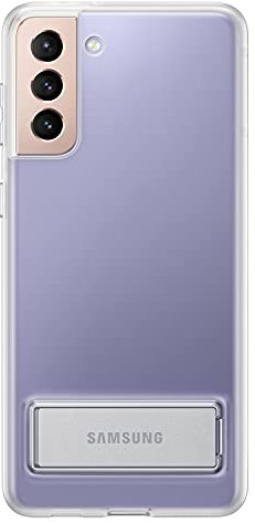 Samsung Clear Standing Cover Smartphone Cover EF-JG996 für Galaxy S21+ 5G Handy-Hülle, ausklappbarer Standfuß, Schutz Case, stoßfest, Transparent