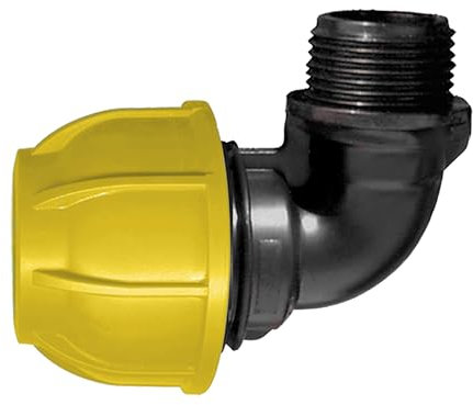 Jardibric - Coude Compression Ø25 Femelle 20x27 PN10 - Raccord Arrosage Enterré 90°