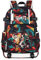 Roffatide Anime Demon Slayer Laptop-Rucksack für 15,6 Zoll Schultasche Bedruckte Tagesrucksäcke mit USB-Ladeanschluss Camo Rot