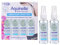 Aquinelle Toilet Tissue Mist Value Pack of 4 Convenient 3.25oz Bottles Non-Clogging Alternative to Flushable Wipes Simply Spray On ANY Folded Toilet Paper