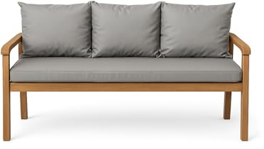 Bankauflage für Gartenbank- Polsterauflage für & Hollywoodschaukel-Gartenschaukel Kissen-hollywoodschaukel Kissen-bankkissen Outdoor (150 x 60 x 50 cm, Grau)