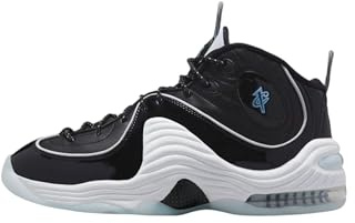 Nike Herren Air Penny II Sneaker, Black/White/Football Grey/Multi-Color, 45