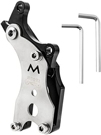 MUQZI Fahrrad Scheibenbremse Adapter Konverter, Scheibenbremsenadapter, Fahrrad V Bremse auf Bremsscheibe Conversion, Bremse Mount Heavy Duty 160/180/203 mm Zubehör für hintere Scheibenbremsen