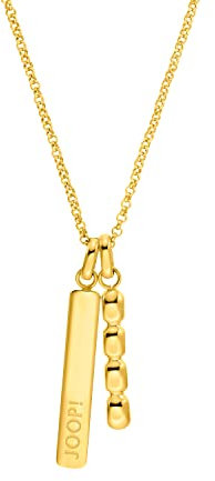Joop! Halskette aus Edelstahl für Damen, Halsschmuck, teilw. mit IP-Vergoldung, Kommt in Schmuck Geschenk Box