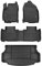 OMAC Fußmatten & Kofferraumwanne Set kompatibel mit Toyota RAV4 2013-2019 Gummi Schwarz 5X