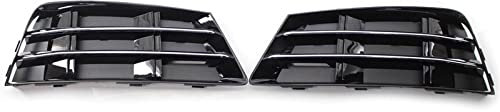 CARRERAS Vorne Links Rechts Stoßstange Nebel Licht Lampe Gitter Auto Zubehör Fit for Audi A4 B9 2016 2017 2018 8W0807681R 8W0807682R Nebelleuchte (Size : Plating-1Pair)