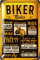 LANOLU Retro Blechschild MOTORRAD Deko, Geschenk für Biker, Motorrad Geschenke für Männer, Garage Deko, lustige Sprüche Schilder für die Werkstatt 20x30cm