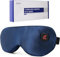 Telepepe Heated Eye Mask, 1500mAh, Cordless Warm Eye Compress, 3 Heat Levels, Large Battery Capacity, Washable Cover, Gifts for Family and Friends (Blue)