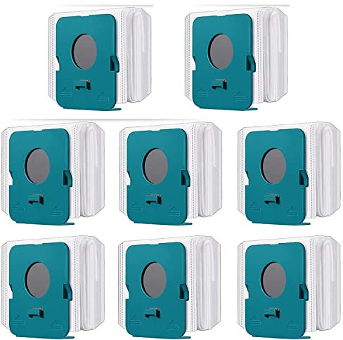 Lot de 8 sacs à poussière VCA-ADB953 compatibles avec les aspirateurs sans fil Samsung BESPOKE Jet, GLDCAPA 2,5 L, grande capacité de collecte automatique de la poussière pour station de nettoyage