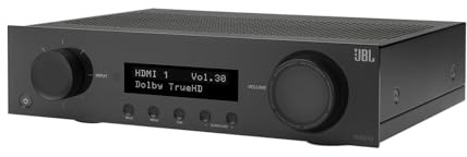 JBL MA310 5.1 canali Classe D 4K Bluetooth AV ricevitore, 60W, HDMI, Dolby e DTS Decoding - Nero