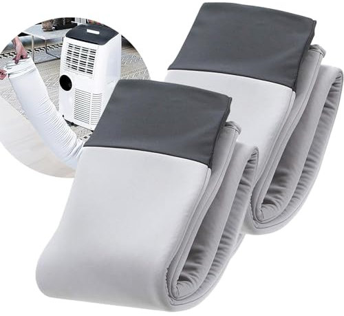 Air Conditioner Hose Cover Wrap - 1/2 Portable Ac Hose Wrap | AC Hose Insulation Sleeve | Dust Proof Adjustable AC Hose Duct Vent Cover Sleeve | Hose Sleeve for 5 & 5.9 Diameter Exhaust Hoses
