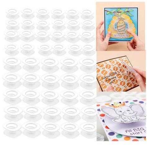 OTCRAFT Mini- und Standard-Action-Wobbler, selbstklebende Federn, kleine Wobbler, für Kartenherstellung, DIY, Scrapbooking, Kunstprojekte, Handarbeit, Scrapbooking, Verzierungen (2 Größen)