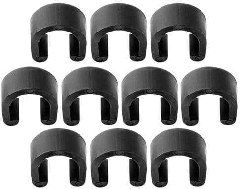 Fahrradkabelklemmen, Schaltkabelclip, 10X C-Typ-Umwerfer-Schaltkabel-C