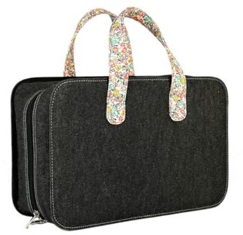 KnitPro - 12831 Tasche zur Aufbewahrung Ihrer Nadeln, Wolle usw., sehr elegant, zur Aufbewahrung und zum Mitnehmen Ihrer Projekte mit einer Größe von 38 x 24 x 15 cm. Farbe: Einheitsgröße