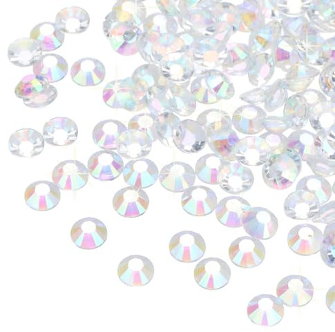 sourcing map 6000 Pcs Clear Resin Flatback Rhinestone SS16 4mm Resin Non Hotfix Rhinestones for Crafts DIY Design, Tumblers, Clothes, Makeup, Nail Art