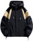ZACOLLAN Jacke Herren Camping Bergsteigen Workout Outdoorjacke Herren Casual Mode Sport Übergangsjacke Herren Persönlichkeit Gutaussehend Trend Hoodie Jacke Herren B-Black 4XL
