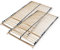 Sleepneo Lattenrost 160x200, Ergonomischer 7-Zonen-Lattenrost aus Buchenholz, 28 Latten, Selbstmontage, starr, hohe Traglast bis 150Kg, Lattenrahmen, Federholzrahmen