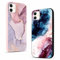 Yirlbey 2 Stück für iPhone 11 6,1 Zoll Hülle Marmor Handyhülle Aesthetic Muster Aquarell Design, Weiche Flexibel Bunt Silikon Anti-Kratzer TPU Bumper Ultra Dünn Schutzhülle Mädchen Case