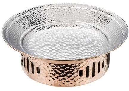 IEOWY Chafing-Dish-Set, Buffet-Speisewärmer aus Edelstahl 304 mit Pfannen, Brennstoffbehältern, für Catering-Partys, Hochzeitsessen, Speisewärmer, Kupfer (Farbe: Kupfer, Größe: 25 cm)