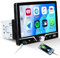 SIXWIN 1 Din Autoradio con Wired CarPlay&Wired Android Auto Bluetooth, 7 Pollici HD Touchscreen Schermo con Mirror Link/FM/EQ/USB/Type-C