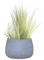 Fibre Clay Plant Pots 55cm Indoor/Outdoor Modern Rippled Finish Flower Pot Planters Patio Decking Lawn Doorstep Porch Houseplant Shrub Topiary Bush Plant Pot Clay Planters (Blue, Large 70L)