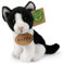 RAPPA Kleine Katze Kuscheltier ca. 14 cm – weiches Eco-Friendly Stofftier – Perfekter Begleiter für alle Abenteuer (B Schwarz/Weiß)