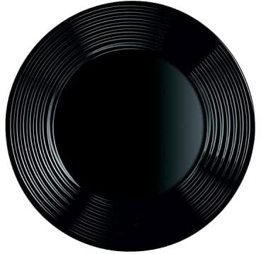 Arcoroc ARC L7613 Harena Assiette plate en verre opale Noir 19 cm