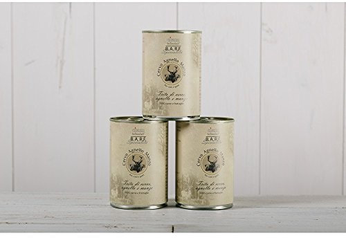 Glooke Selected CIAM Dr. CLAUDER'S Barf Cane/Gatto Cervo Agnello Manz GR. 400 Cibo Barf per Gatti