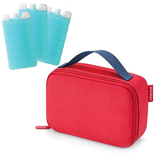 reisenthel thermocase Kühltasche Isoliertasche Plus 3X Mepal Kühlakku zum länger Kühlen (red)
