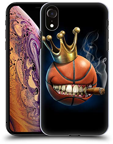 Head Case Designs Offizielle Tom Wood König des Basketball Monster Harte Rueckseiten Handyhülle Hülle Huelle kompatibel mit Apple iPhone XR