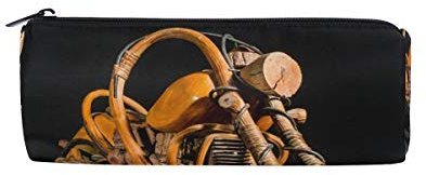Montoj Cool Motorrad Kawaii Federmäppchen Kosmetiktasche aus Holz